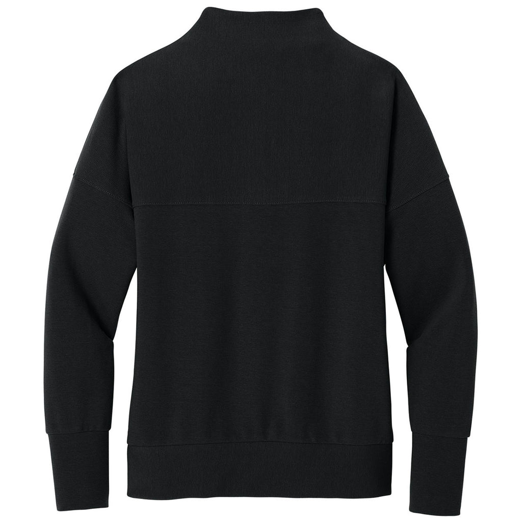 Mercer + Mettle Women's Deep Black Linear Texture 1/4-Zip