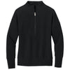Mercer + Mettle Women's Deep Black Linear Texture 1/4-Zip
