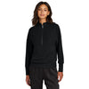 Mercer + Mettle Women's Deep Black Linear Texture 1/4-Zip