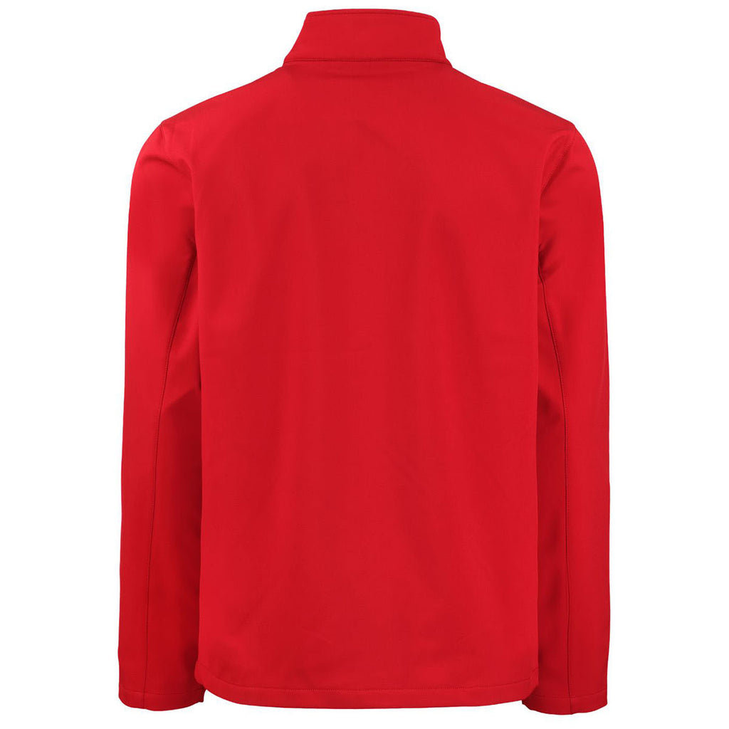 Clique Men's Red/Black Tempo Stretch Full Zip Softshell Jacket