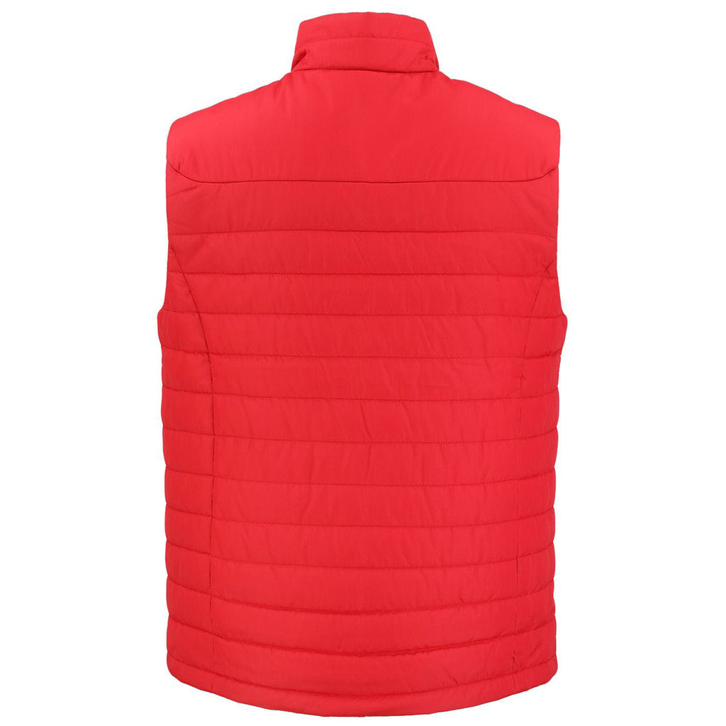 Clique Men's Red Elevation Eco Full Zip Puffer Vest