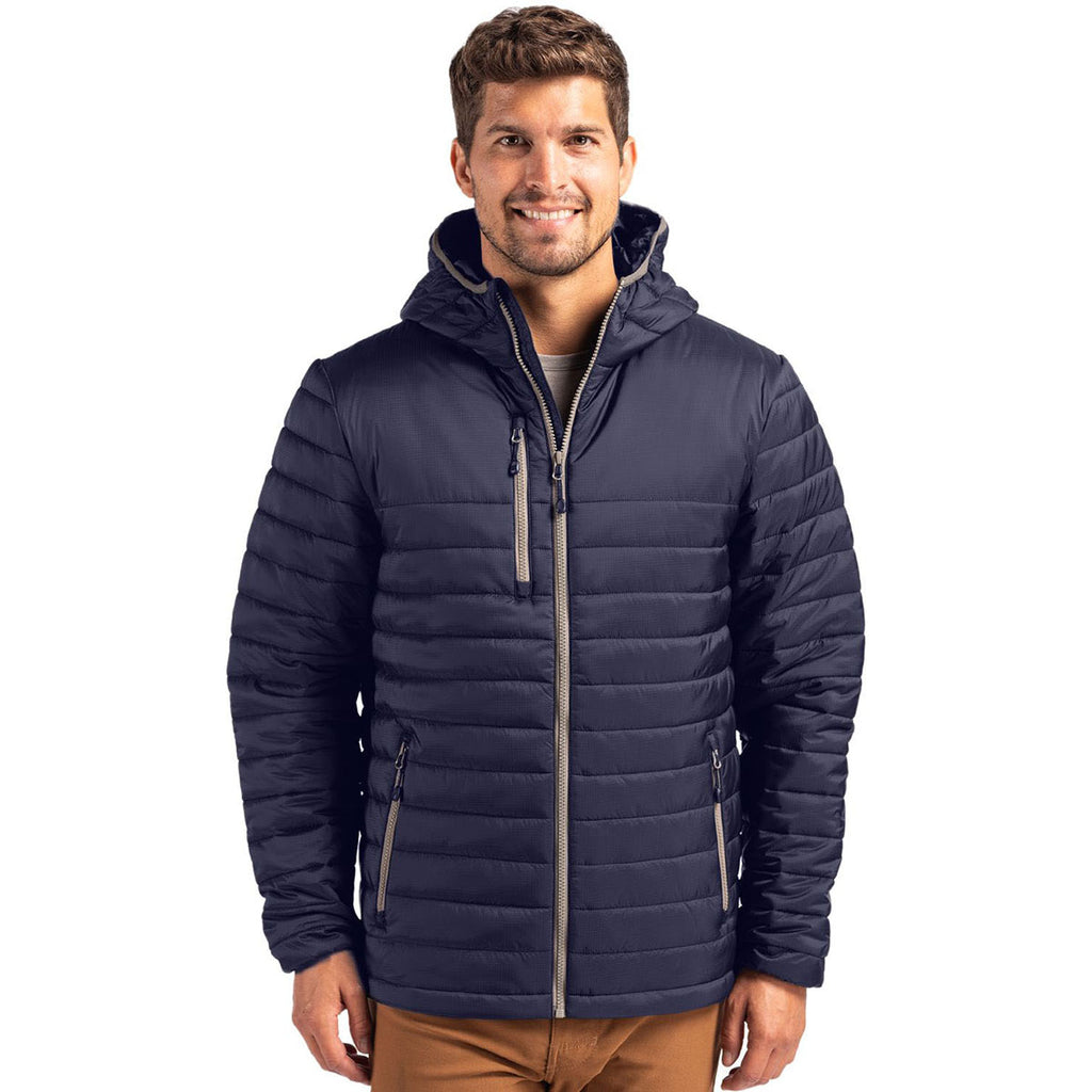 Clique Men's Dark Navy Valhalla Full Zip Puffer Jacket