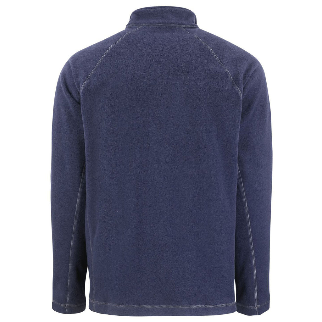 Clique Men's Dark Navy Powder Fleece Full Zip Jacket