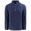 Clique Men's Dark Navy Powder Recycled Fleece Quarter Zip Pullover