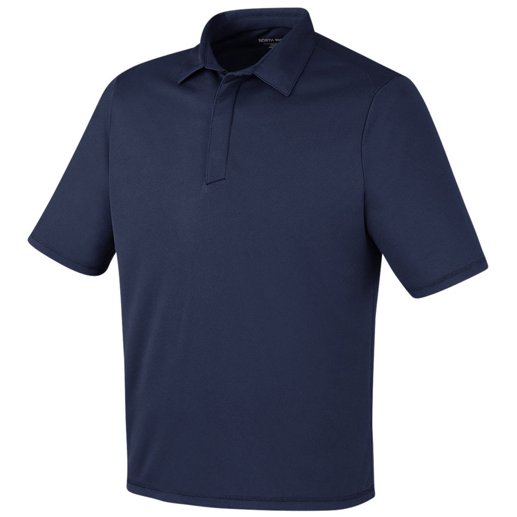 North End Men's Classic Navy Revive Coolcore Polo