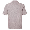 North End Men's Burgundy Heather Eclipse Jacquard Polo