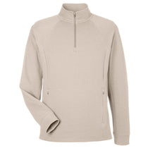 North End Men's Oatmeal Rhythm Waffle Quarter-Zip Pullover
