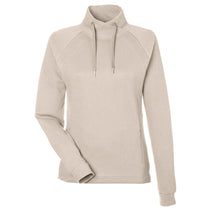 North End Women's Oatmeal Rhythm Waffle Quarter-Zip Pullover