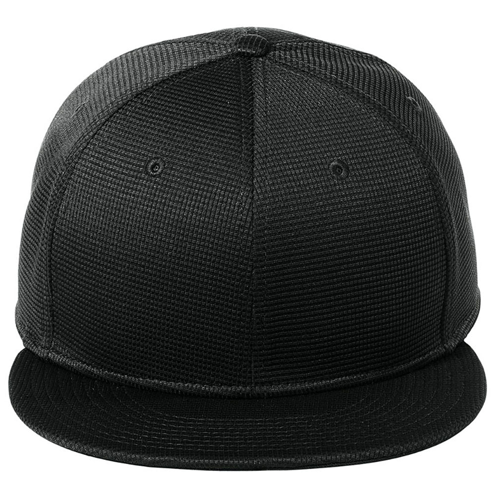 New Era Black Pivot Flat Bill Snapback Cap