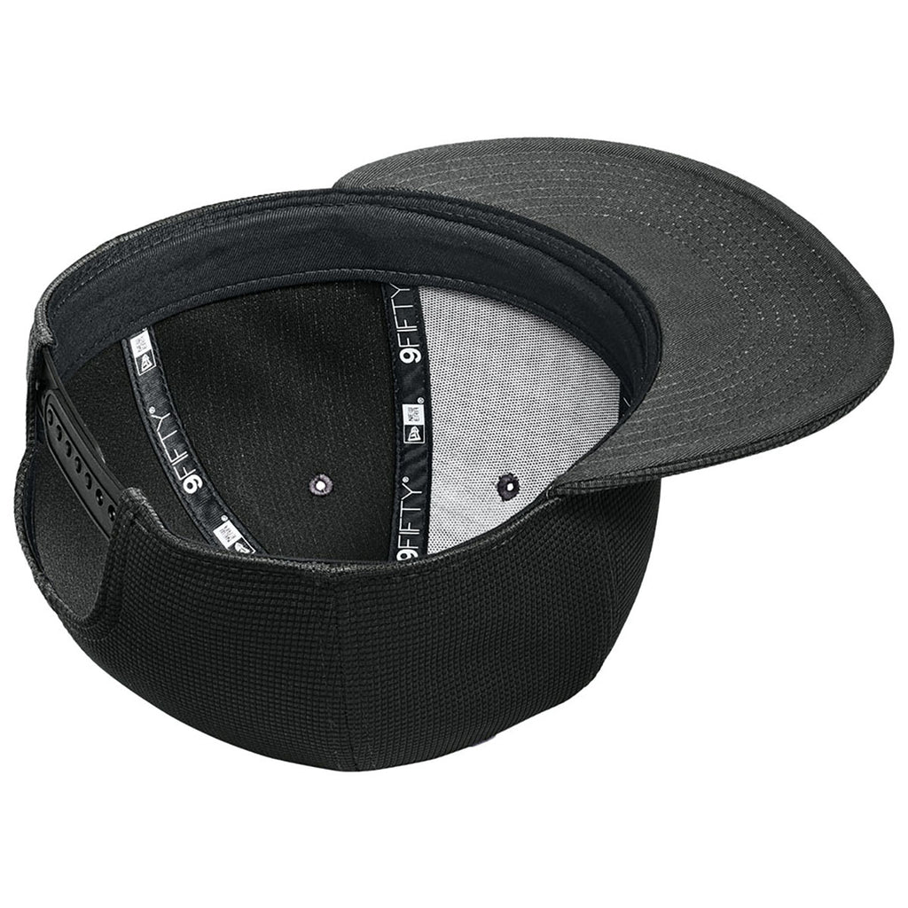 New Era Black Pivot Flat Bill Snapback Cap