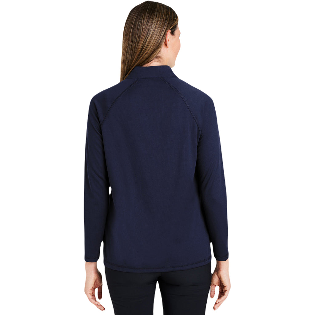 North End Women's Classic Navy Revive Coolcore Quarter Zip