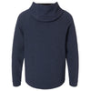 North End Men's Classic Navy Heather Spirit Textured Hooded Pullover