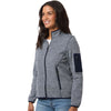 North End Women's Classic Navy/White Jasper Full-Zip Fleece Jacket
