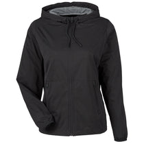 North End Women's Black Heather Network Lightweight Jacket