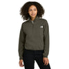 The North Face Women's New Taupe Green Double-Knit 1/2-Zip Fleece