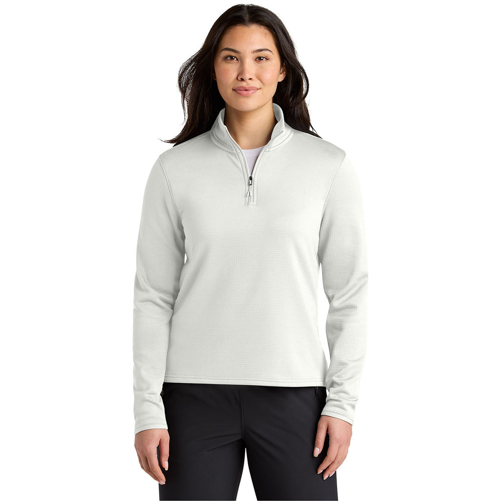 The North Face Women's White Dune Aim 1/4-Zip Fleece
