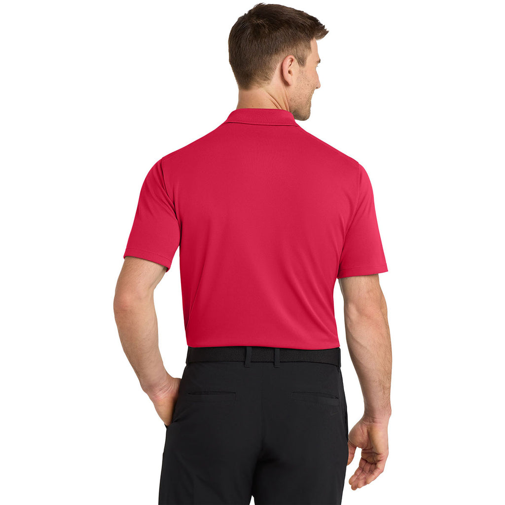 Nike Men's University Red Dri-FIT Micro Pique 2.0 Polo