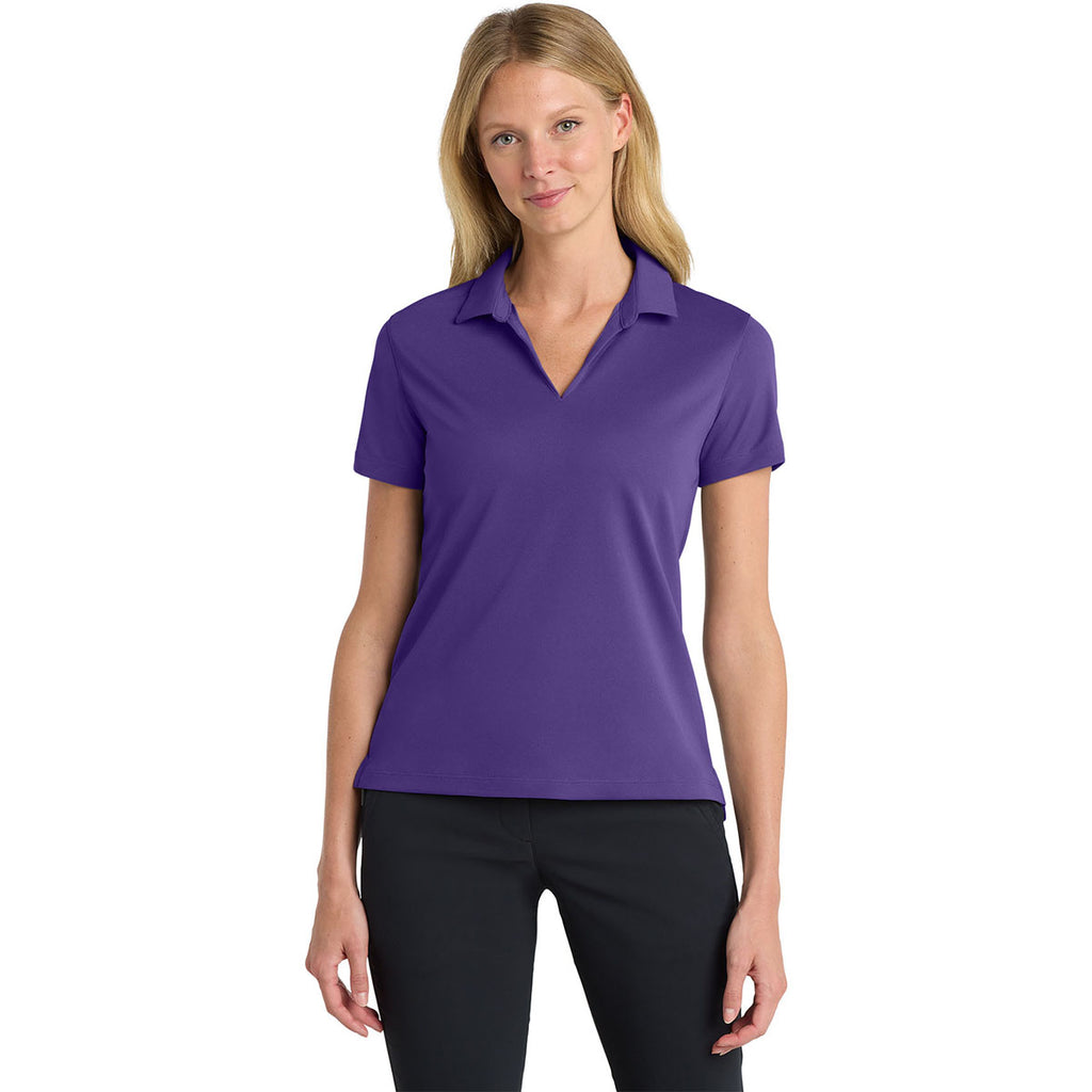 Nike Women's Court Purple Dri-FIT Micro Pique 2.0 Polo