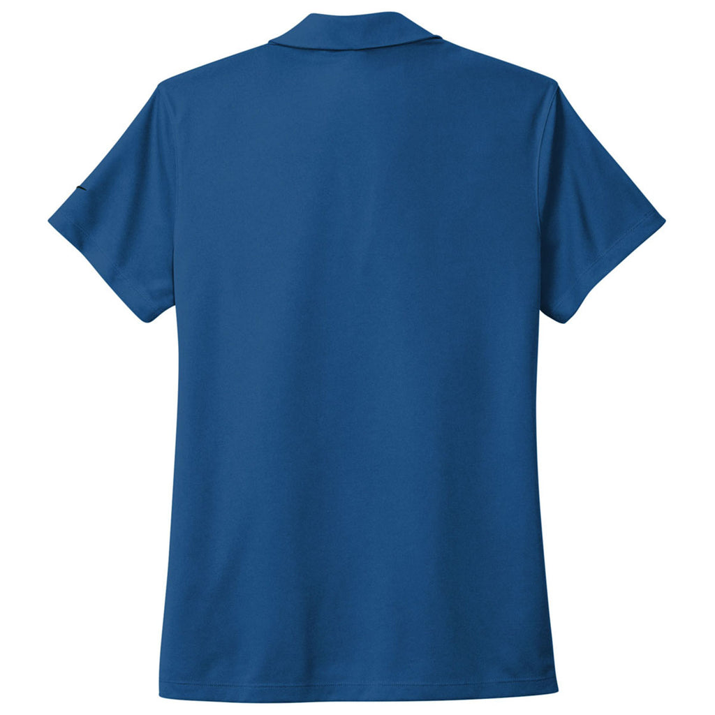 Nike Women's Gym Blue Dri-FIT Micro Pique 2.0 Polo