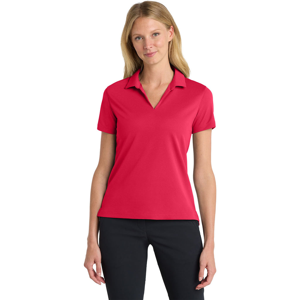 Nike Women's University Red Dri-FIT Micro Pique 2.0 Polo