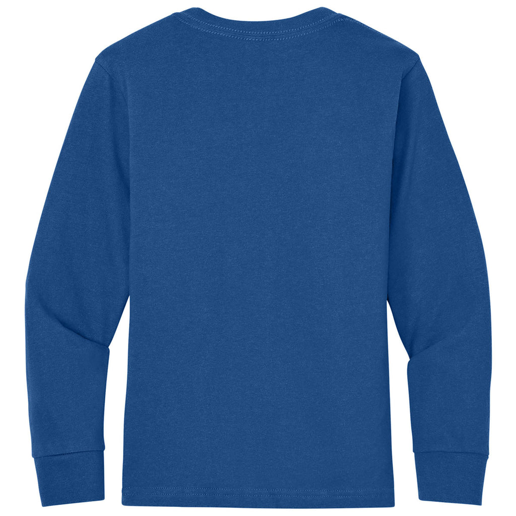 Next Level Youth Royal Cotton Long Sleeve Tee