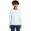 Next Level Youth White Cotton Long Sleeve Tee