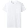 Next Level Men's White Cotton Pocket Tee