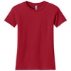 Next Level Women's Red Cotton Relaxed Tee
