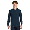Next Level Men's Midnight Navy Apparel CVC Long Sleeve Hoodie