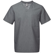 Onna Men's Dynamo Grey Limitless V-Neck Stretch Scrub Top