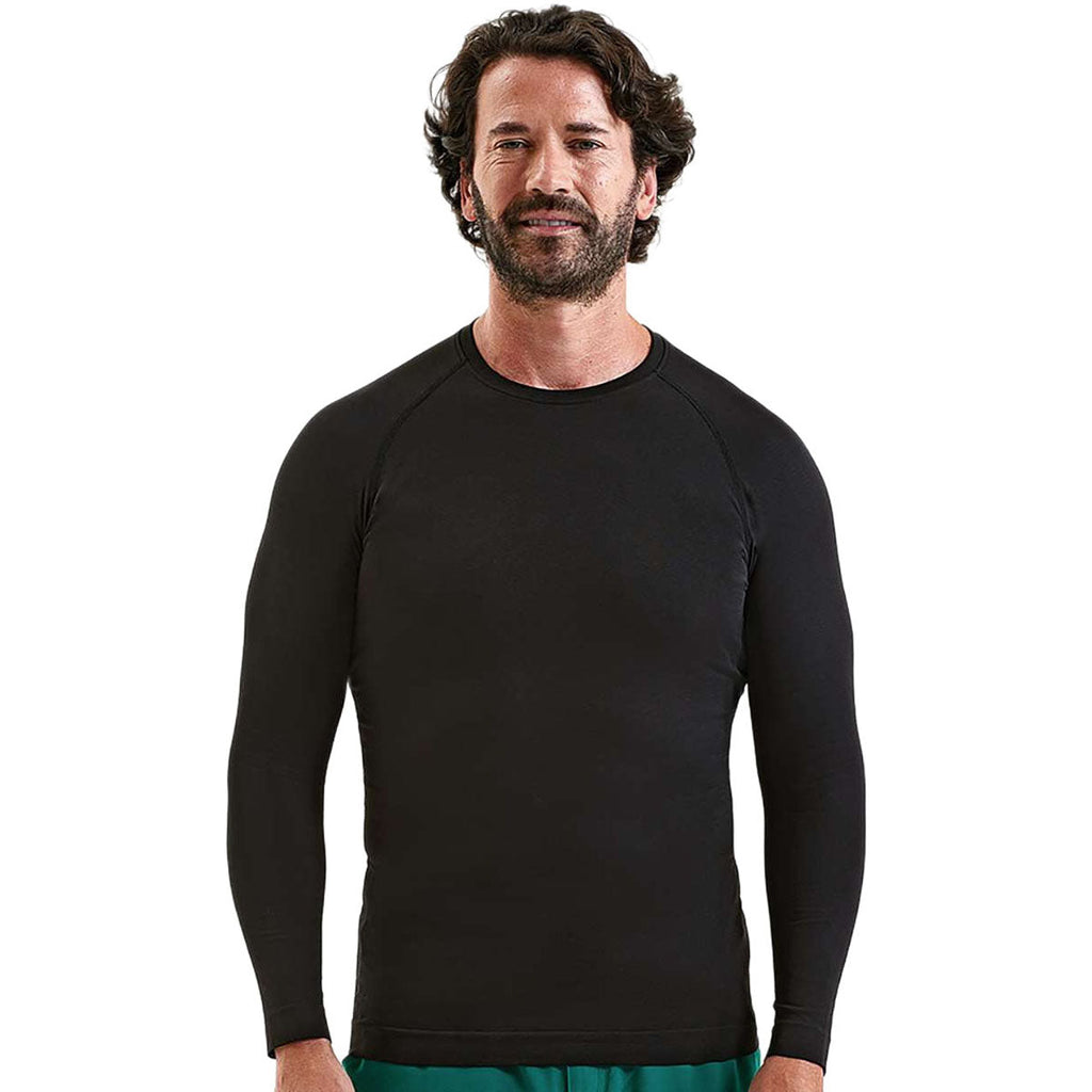 Onna Men's Black Unstoppable Long Sleeve Fresh Underscrub Base Layer T-Shirt
