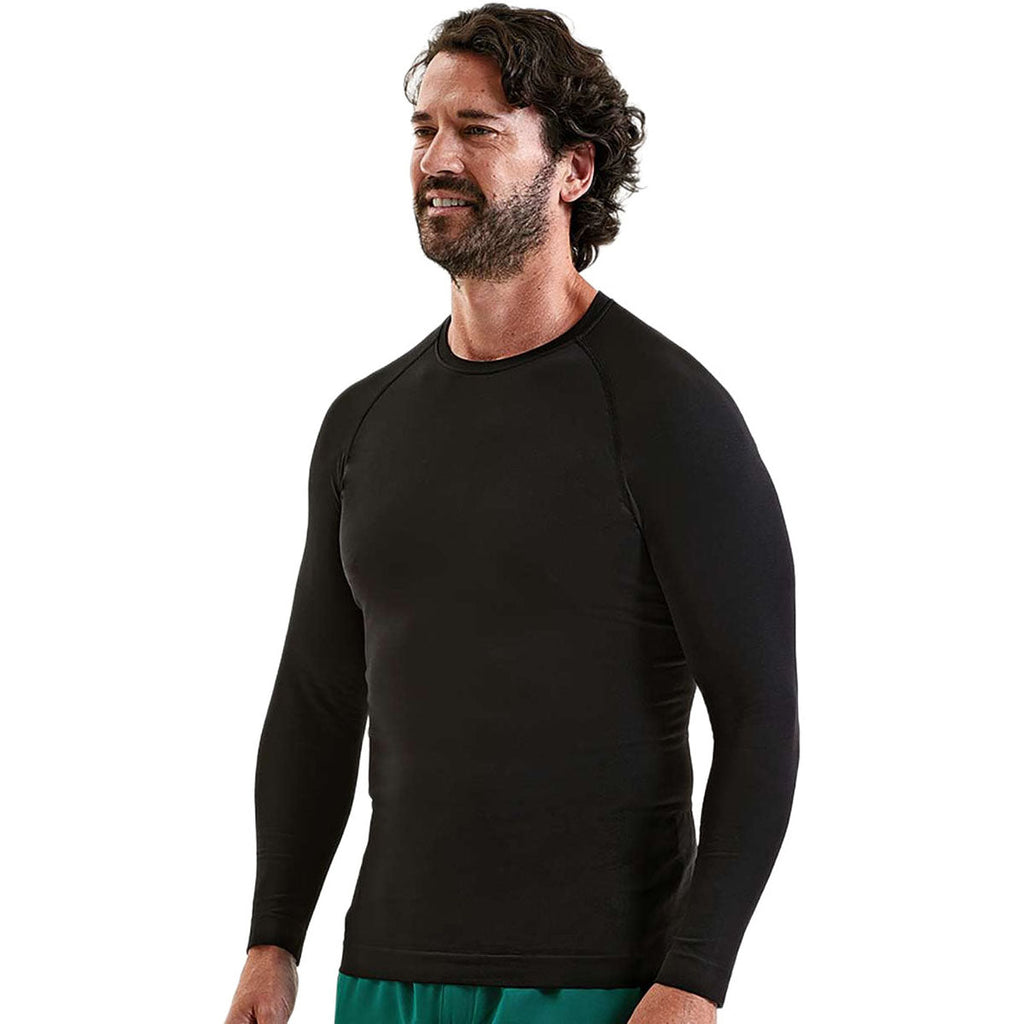 Onna Men's Black Unstoppable Long Sleeve Fresh Underscrub Base Layer T-Shirt