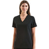 Onna Women's Black Limitless V-Neck Stretch Scrub Top