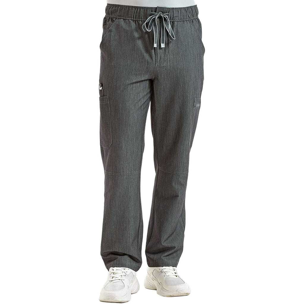 Onna Men's Dynamo Grey Relentless Stretch Cargo Scrub Pants