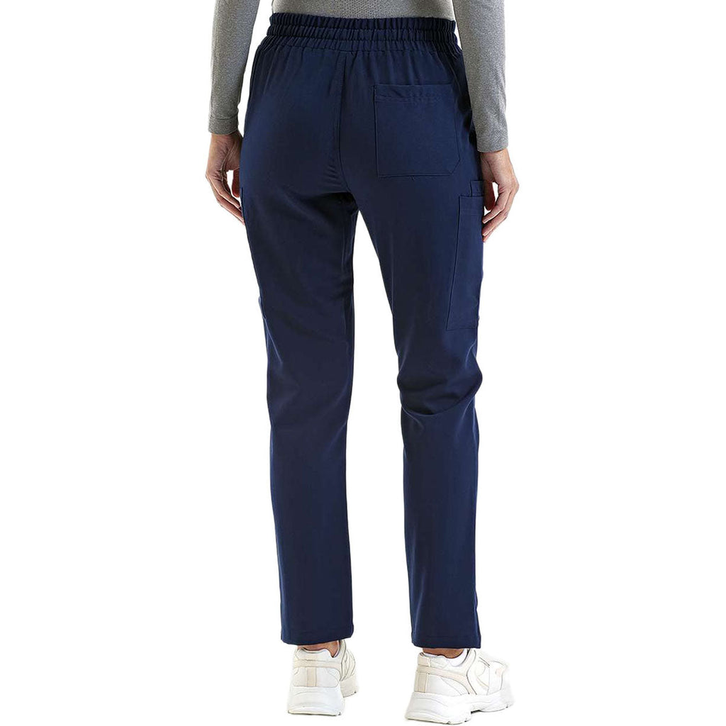 Onna Women's Navy Relentless Stretch Cargo Scrub Pants