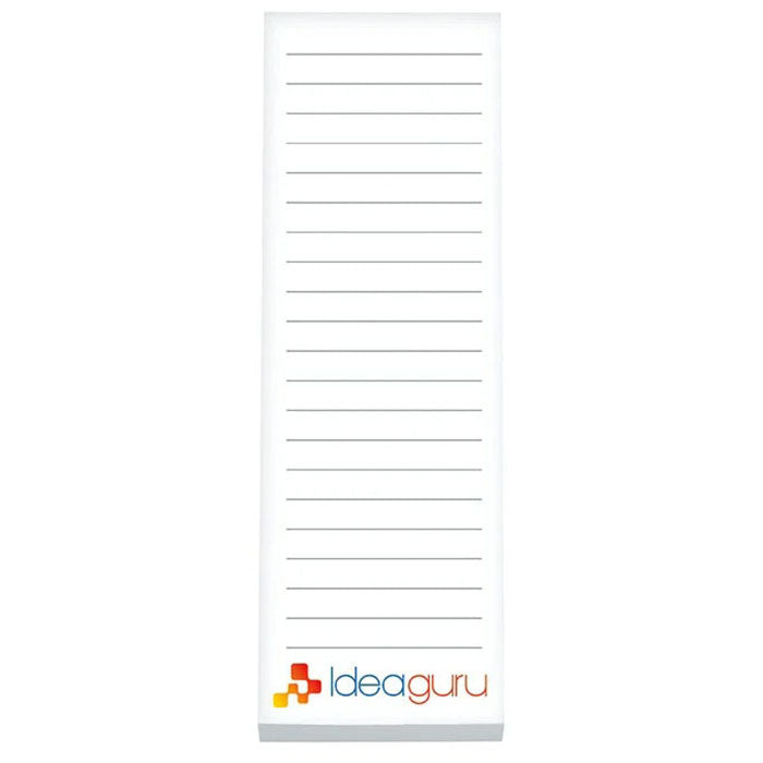 Souvenir White 3" x 9" Scratch Pad with Magnet, 25 Sheet