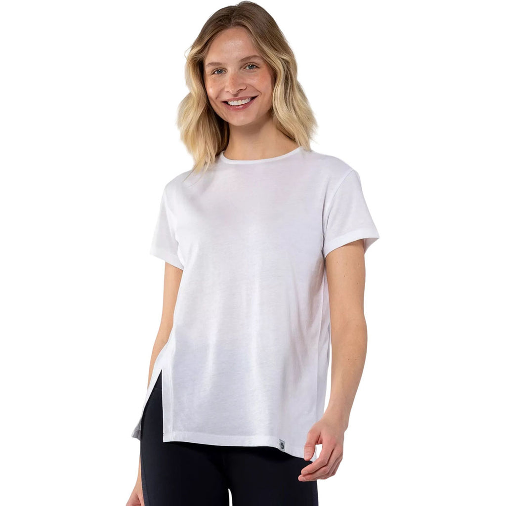 Verve Women's White Influx Short Sleeve Tee