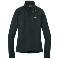 Outdoor Research Women's Black Tech Grid 1/4-Zip Fleece