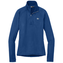 Outdoor Research Women's Galaxy Blue Tech Grid 1/4-Zip Fleece