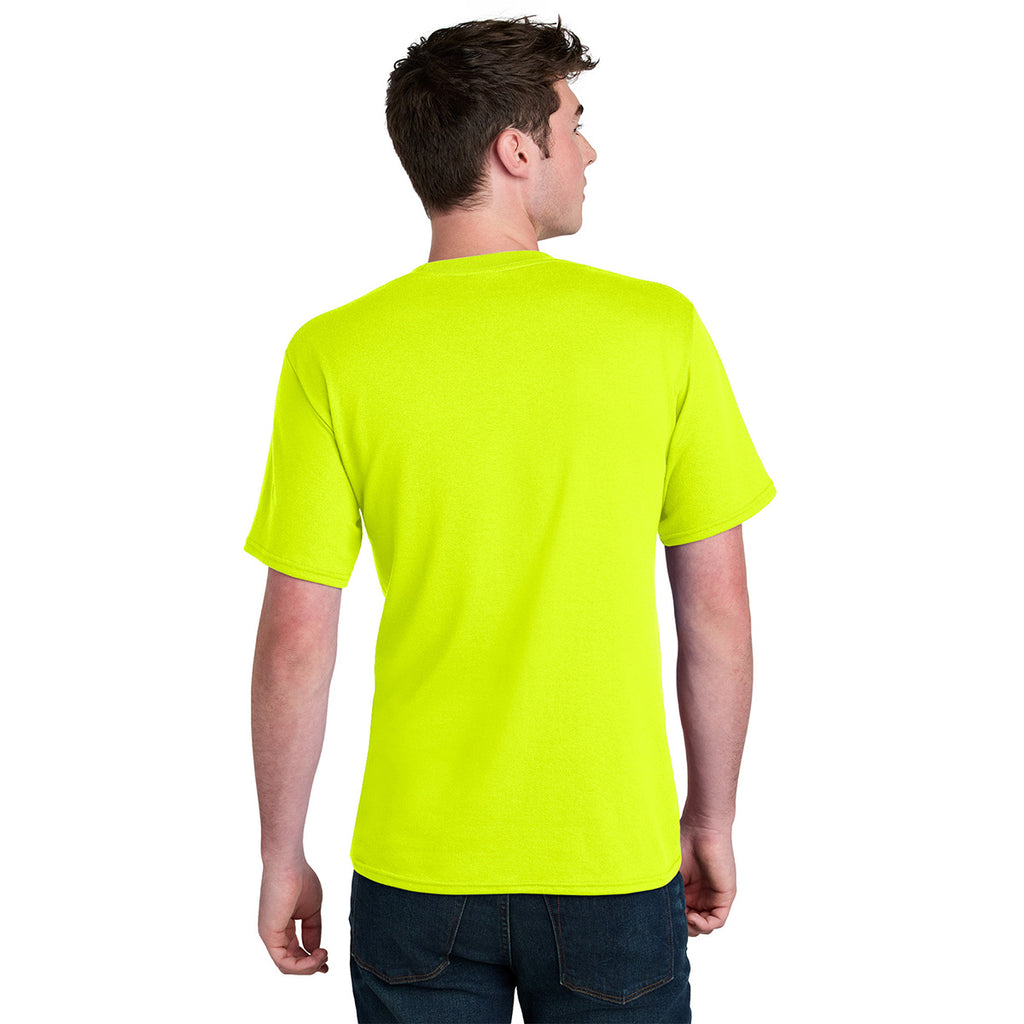 Port & Company Men's Safety Green Core Blend Recycled Tee