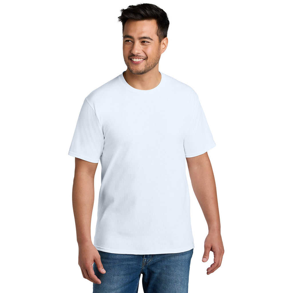 Port & Company Unisex White CVC Tee