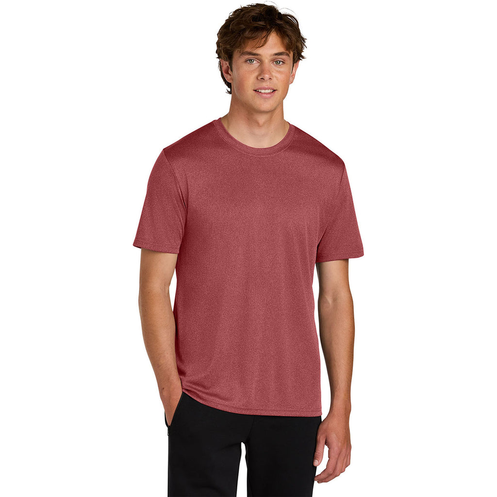Port & Company Men's Deep Red Heather Heather Performance Tee