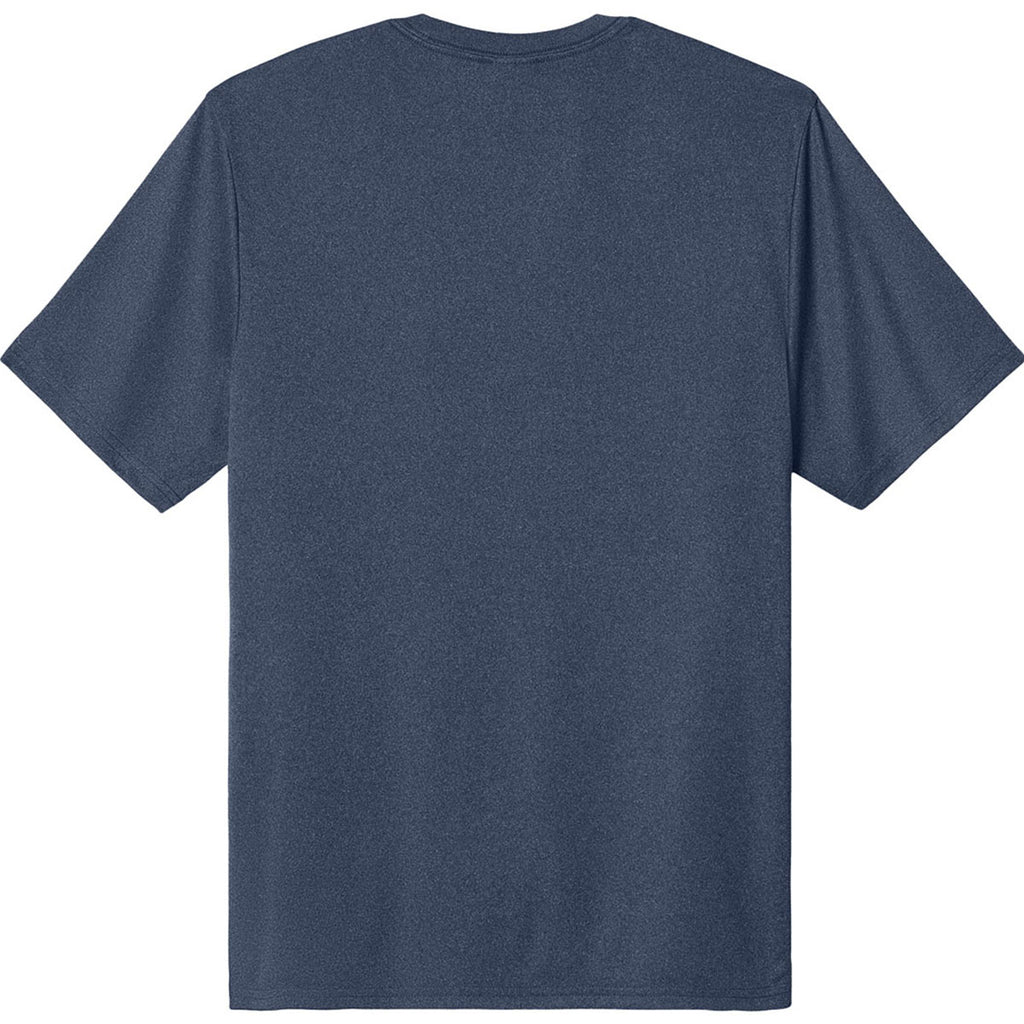 Port & Company Men's True Navy Heather Heather Performance Tee