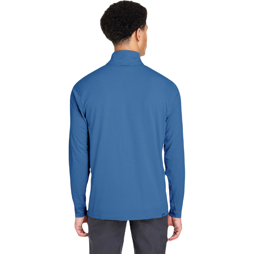 Puma Golf Men's Lake Blue Bandon Quarter-Zip