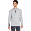 Puma Golf Men's Puma Black/Bright White Mesa Stripe Quarter-Zip