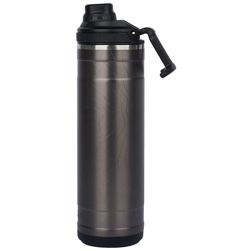 Pelican Porter Gunmetal Pelican Pacific Chug 26 oz. Topographical Recycled Double Wall Stainless Steel Water Bottle