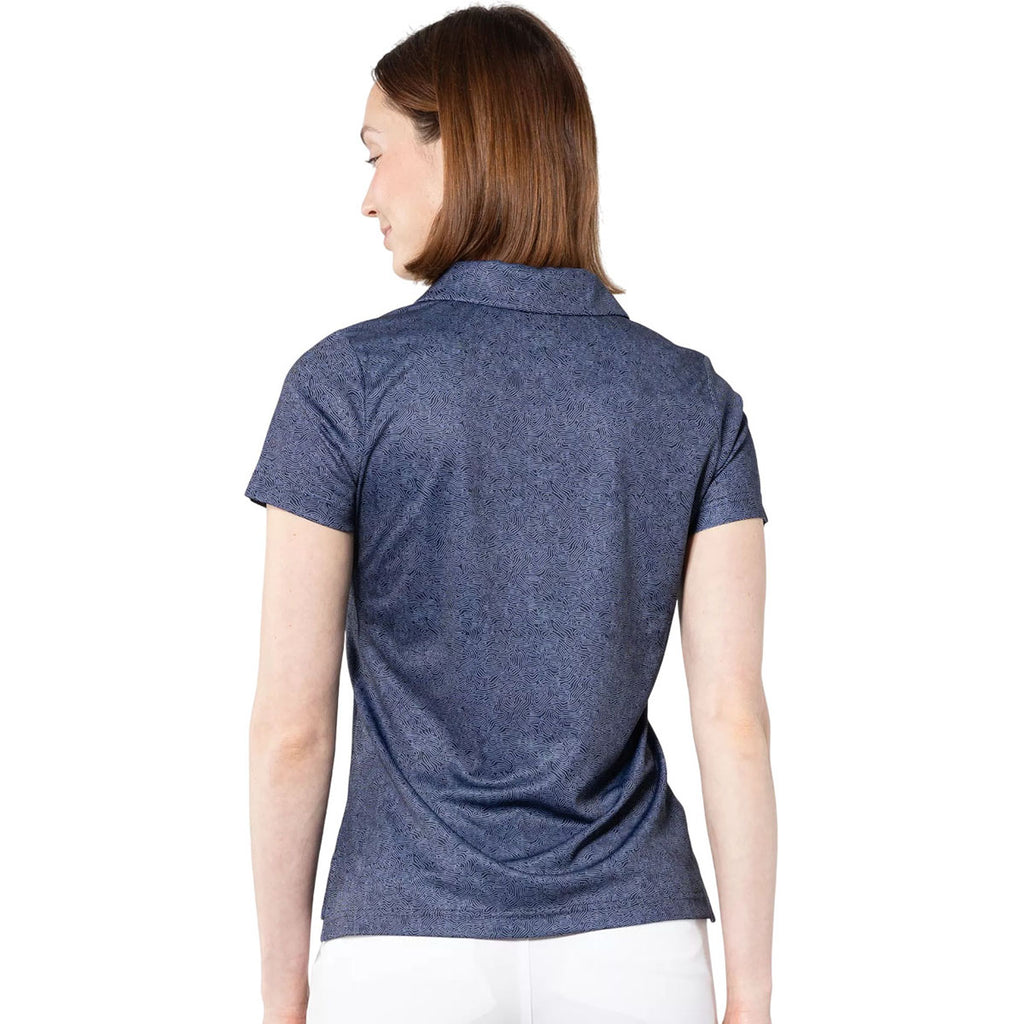 Levelwear Women's Navy Graph Polo
