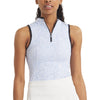 UNRL Women's Botanical Blue Performa Sleeveless Polo