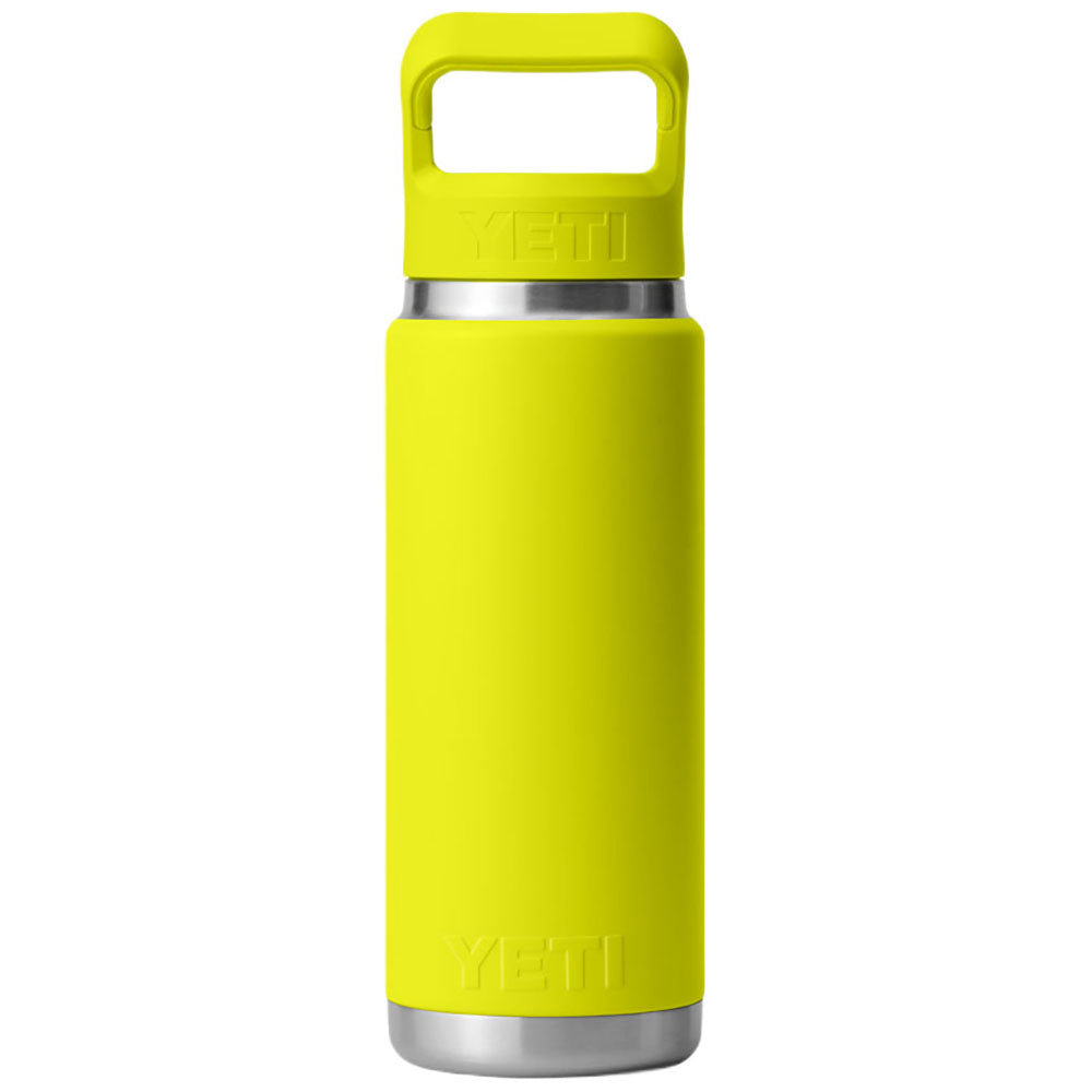 YETI Firefly Yellow Rambler 26 oz Water Bottle with Color Matching Straw Cap