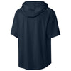 Richardson Men's Navy Charge Performance Fleece Short Sleeve Hoodie